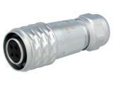 Mufă SF12 mamă 4 PIN IP67 4-6,5mm 5A 200V
