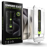 Folie Samsung Galaxy S24 Ultra, deblocare prin amprenta, Asteroid GSM TitanGlass CrystalHD, transparenta