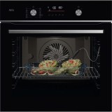 Cuptor incorporabil AEG OS6CB531AB, Electric, Autocuratare catalitica, WiFi,Grill, Ghidaj telescopic pe 1 nivel, volum net 71 L, Clasa A+, Sticla neag