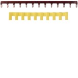 Bareta de alimentare 1P busbar pin 13M 63A Hager maro KB163P