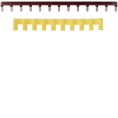 Bareta de alimentare 1P busbar pin 13M 63A Hager maro KB163P