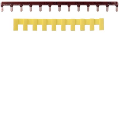Bareta de alimentare 1P busbar pin 13M 63A Hager maro KB163P foto
