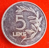 (M1481) MONEDA ALBANIA - 5 LEKE 1995