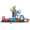 Hot Wheels City Color Reveal Spălătorie Auto cu Rechin, 91cm + 1 Mașină Color Reveal Inclusă