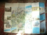 Harta Turistica - SINAIA - , text in lb rusa ,dim.= 65x45cm