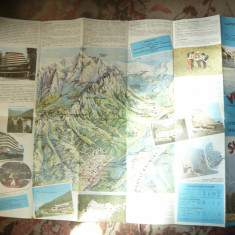 Harta Turistica - SINAIA - , text in lb rusa ,dim.= 65x45cm