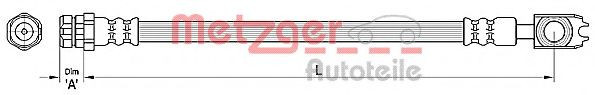 Conducta / cablu frana VW PASSAT Variant (3C5) (2005 - 2011) METZGER 4110441