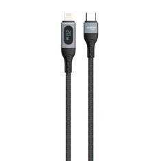 Dudao USB-C - Lightning cablu de incarcare rapida PD 20W 1m negru (L7MaxL) foto