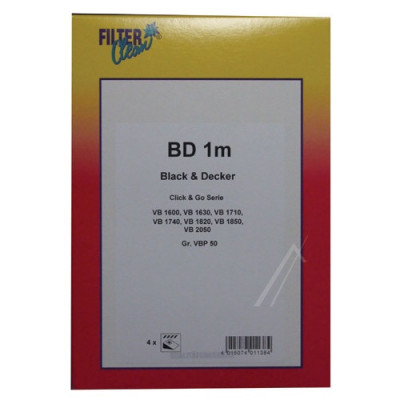 BD1M SACI DE ASPIRATOR MICROFIBRA 4 BUCATI 000762-K pentru aspirator Rowenta FILTERCLEAN foto