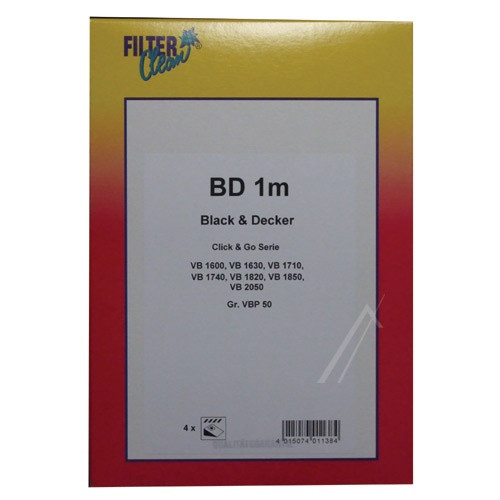 BD1M SACI DE ASPIRATOR MICROFIBRA 4 BUCATI 000762-K pentru aspirator Rowenta FILTERCLEAN