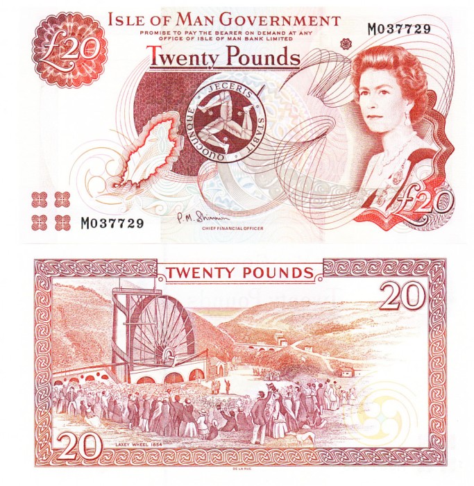 Insula Man Isle of Man 20 Pounds 2024 P-49b UNC