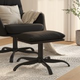 Cumpara ieftin Taburet, negru, 60x60x36 cm, textil și piele ecologică