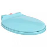 Cumpara ieftin Capac WC &icirc;nchidere silențioasă, eliberare rapidă, verde, oval