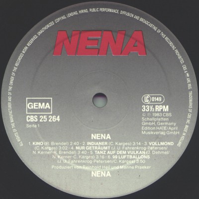 Nena - Nena (Vinyl) foto
