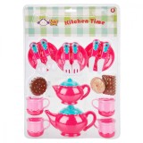 Set cafea, ceainic si tacamuri, Little Chef, 18 piese