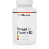 GymBeam Omega 3 + Vitamin D3 tablete cu acizi grași esențiali 126 g