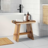 vidaXL Scaun de baie natural 50 x 30 x 45 cm Lemn natural 42015924