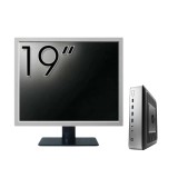 Pachet PC Second Hand HP T730 Thin Client, AMD RX-427BB 2.70-3.60GHz, 8GB DDR3, 32GB SSD Flash + Monitor 19&amp;quot; NewTechnology Media