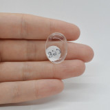 Cabochon cristal de stanca 22x16x5mm c68