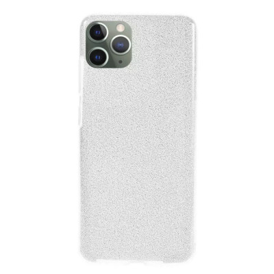 Husa Apple iPhone 11 Pro Max Sclipici Argintiu Silicon foto