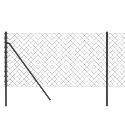 Gard plasa de sarma, antracit, 0,8x25 m GartenMobel Dekor foto