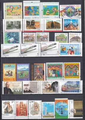 POLONIA 2001 LOT MULTIPLE SERII MNH foto