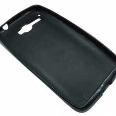 Husa silicon neagra (cu spate mat) pentru Alcatel One Touch X'Pop (OT-5030, OT-5035D, OT-5035E, OT-5035Y)
