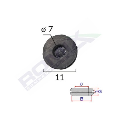 Capac Cauciuc Inchis Universal Diametru 7Mm Set 10 Buc 136024 C60495-RMX foto