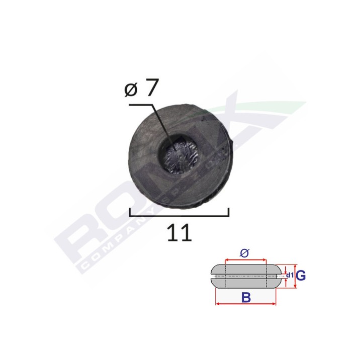 Capac Cauciuc Inchis Universal Diametru 7Mm Set 10 Buc 136024 C60495-RMX