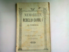 MEMORIILE REGELUI CAROL I AL ROMANIEI VOLUMUL XII foto