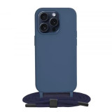 Cumpara ieftin Husa Apple iPhone 15 Pro Silicon + Microfibra Albastru CLT, Techsuit