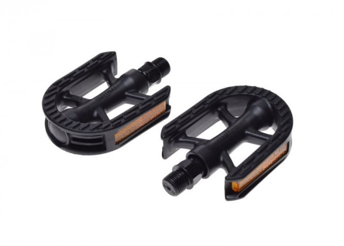 Set 2 pedale copii Wellgo din plastic pentru bicicleta, filet 9/16, culoare negr PB Cod:AWR0073