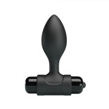 Cumpara ieftin Dop Anal Vibra, Negru, 8.5 cm