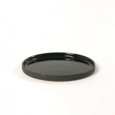 Farfurie - Round 17.5 x 1 cm - Glossy Outside Mat Black | Kinta