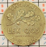 Albania 0.05 leke 1940 - km 27 - A008, Europa