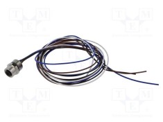 Conector M12 soclu mamă 4 pini 4A 250V IP67 drept cu cablu 1m LUTRONIC