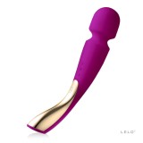 Vibrator Lelo Smart Wand 2 Large Deep Rose, Silicon, Reincarcabil, 10 Functii, 30cm, Rezistent Apa, Clitoris, Violet