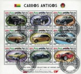 GUINEEA-BISSAU 2019 - Masini de epoca / set complet - bloc + colita ( 2 imagini)