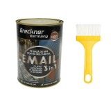 Vopsea email anticoroziva 3 in 1 portocaliu 2107 Amazone 2kg pentru metal, direct pe rugina, pe baza de apa Breckner Germany