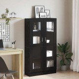Cumpara ieftin vidaxl Bibliotecă, stejar negru, 82,5x30,5x150 cm, lemn prelucrat