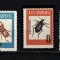 Timbre Albania, 1963 | G&acirc;ndaci - Insecte | Serie completă - parţial MNH | aph