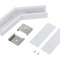 Conector 135&deg; Alb Aluminiu VARIO30-07