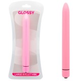Vibrator Glossy Thin Vibe Deep Roz, 16,5 cm