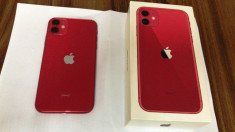 iphone 11 red edition 128 gb, impecabil cutie foto