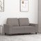 vidaXL Canapea cu 2 locuri, gri taupe, 120 cm, material textil 359390