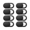 Set 8 Protectii Camera Web SIHOiSi, ABS, Negru - Acoperire Webcam Laptop, PC, Telefon