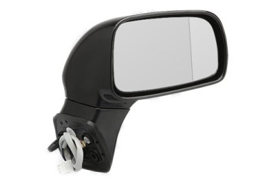 Oglinda exterioara Toyota Corolla Verso (Zer/Zze), 06.2004-03.2009, partea Dreapta, culoare sticla crom, sticla convexa, cu carcasa neagra, cu incalz foto