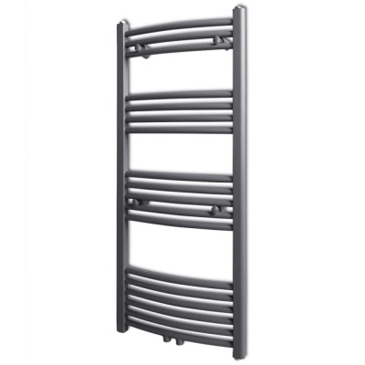 Radiator port-prosop &amp;icirc;ncălzire centrală, curbat, 500 x 1160 mm, gri foto