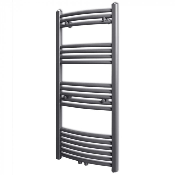 Radiator port-prosop &icirc;ncălzire centrală, curbat, 500 x 1160 mm, gri