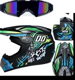 Cumpara ieftin Casca Moto Atv Cross Enduro Downhill + Ochelari Oem Policarbonat ABS Marimi S M L